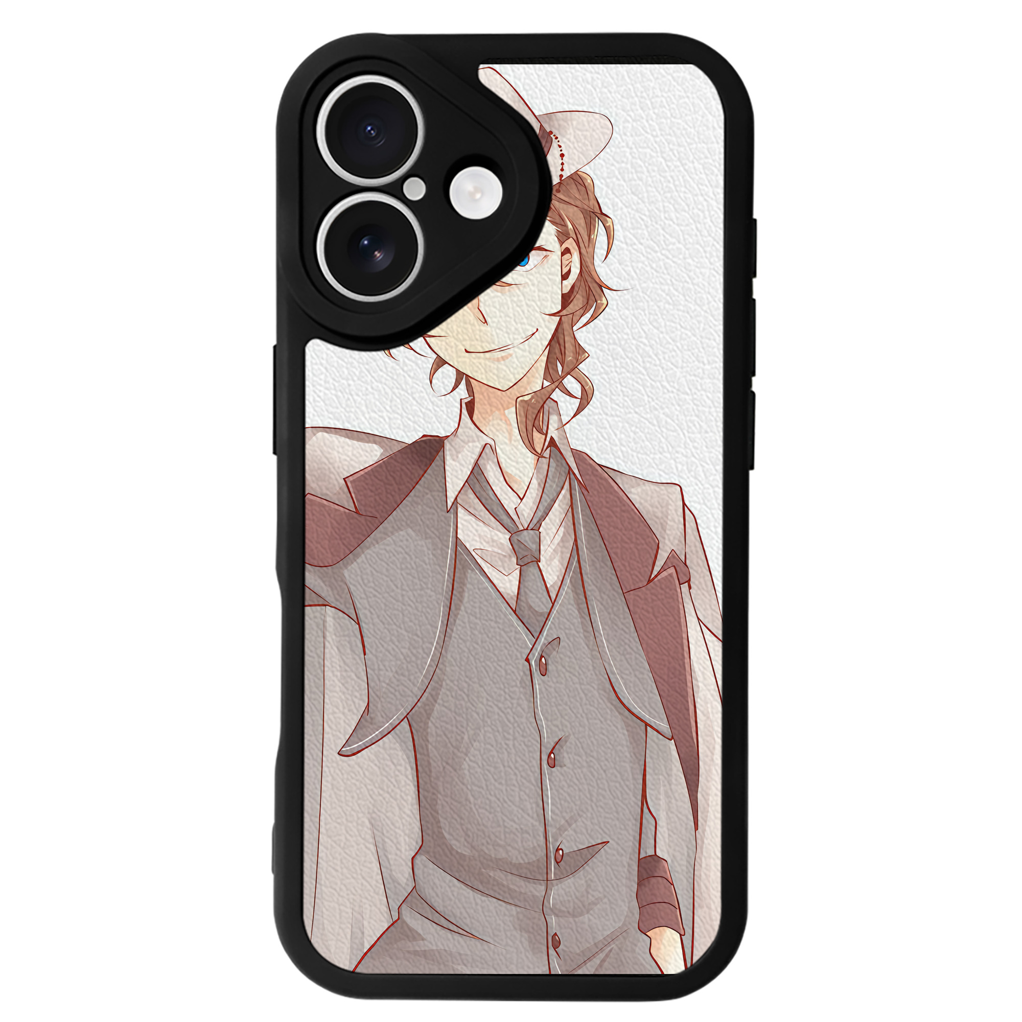 （画像用） 文豪ストレイドッグス Bungo Stray Dogs 【iPhone 16シリーズ対応】シリコンスマホケース（レザー調） 材質：シリコン